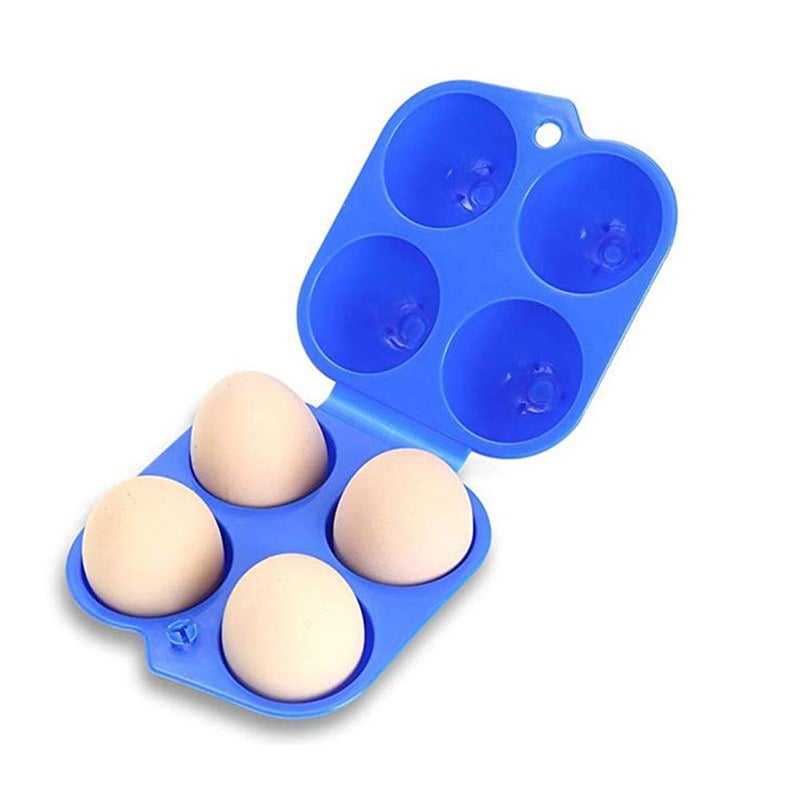 AKIRO Portable Camping Carrier For 4 Eggs Case Box Kitchen Convenient Container Egg Storage Box Container Hiking Outdoor Kitchen Tools (2 pcs) - Image 2
